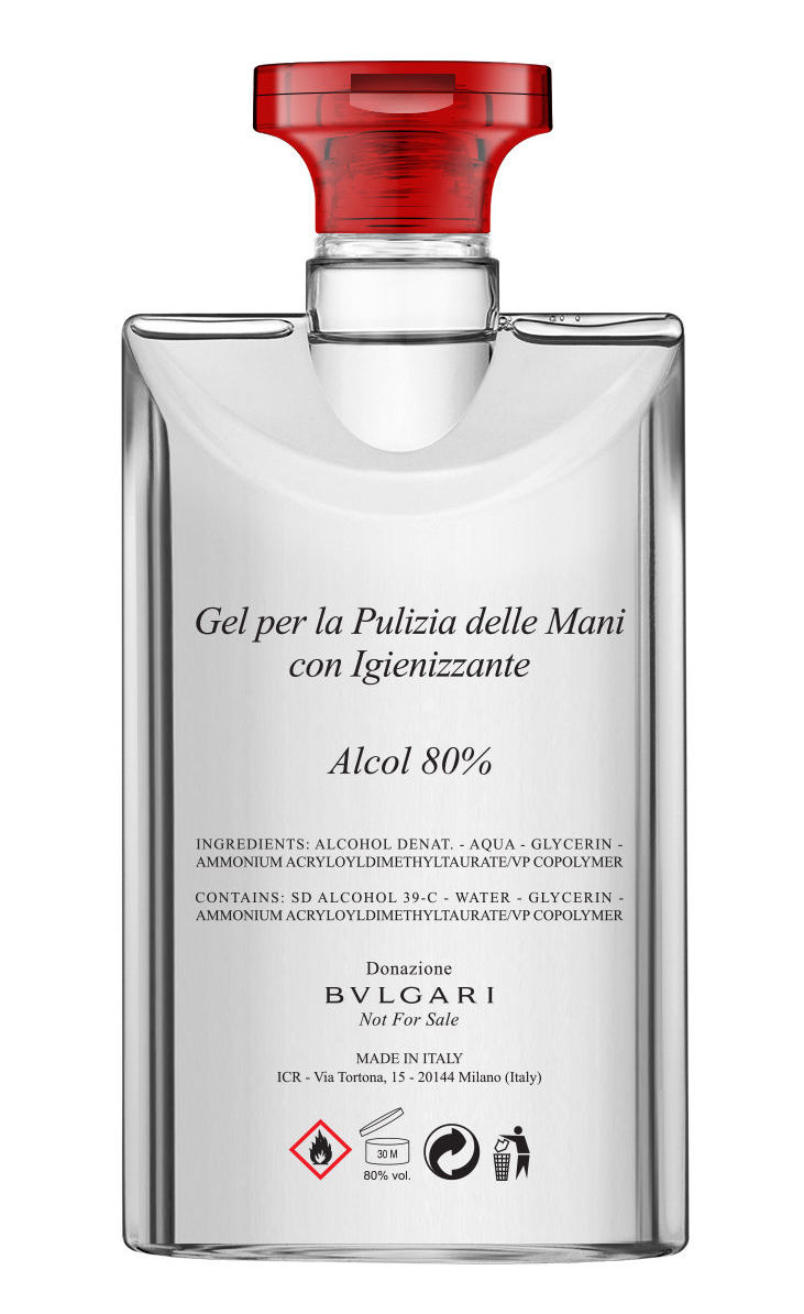 Антисептический гель для рук Bvlgari, созданный в сотрудничестве с компанией ICR Антисептический гель для рук Bvlgari, созданный в сотрудничестве с компанией ICR