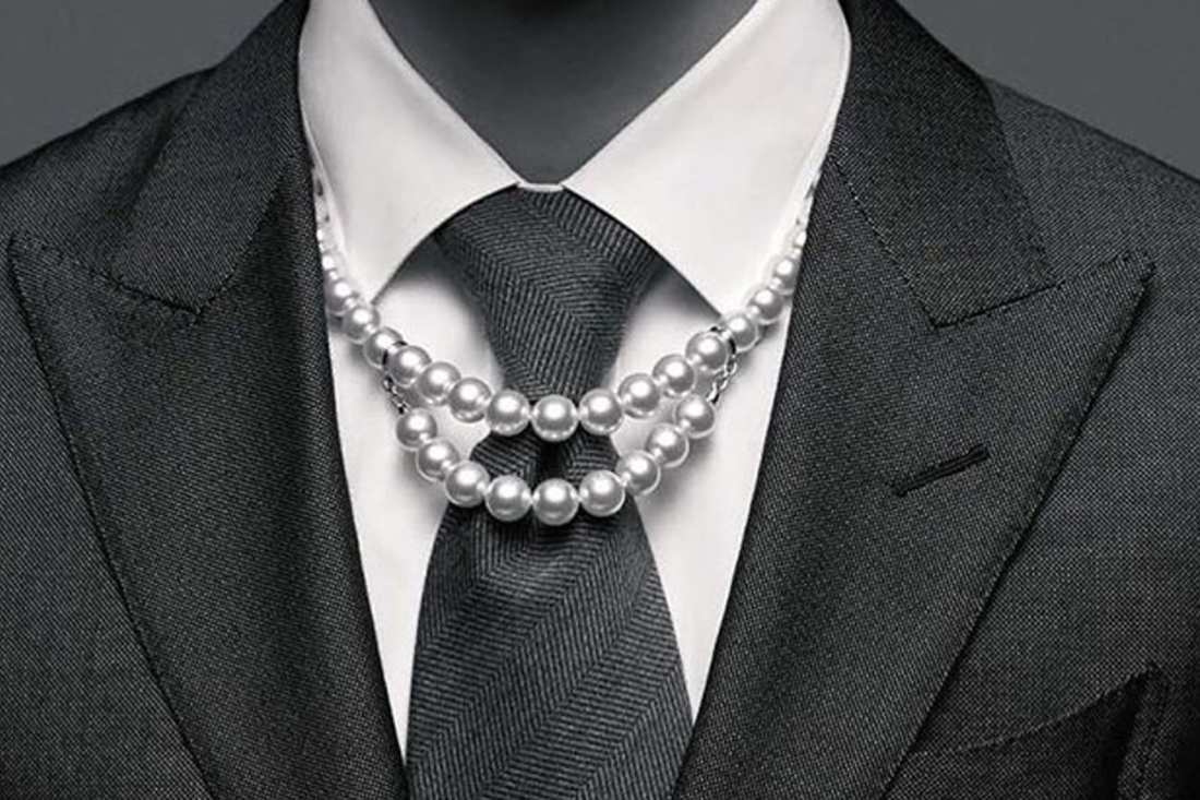 Ожерелье Mikimoto х Comme des Garçons