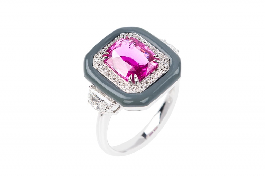 Nikos_Koulis_Oui_collection_ring_with_pink_sapphire__white_diamonds_and_grey_enamel.jpg Nikos_Koulis_Oui_collection_ring_with_pink_sapphire__white_diamonds_and_grey_enamel.jpg