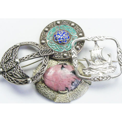 Vintage Celtic Brooches.JPG