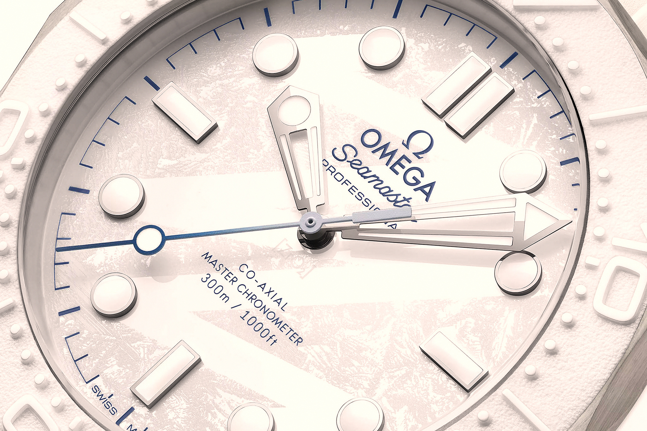 Макроциферблат Omega Seamaster 300M Milano Cortina