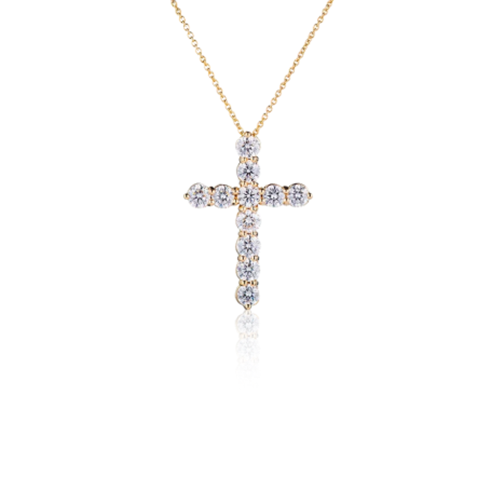Крест Graff Round Diamond Cross Large Pendant